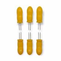 6 Piece Jumbo Corn Holders Corn Cob Skewers Handle Set