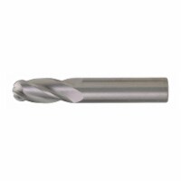Cleveland Ball End Mill,Single End,1/2 ,Carbide C63561