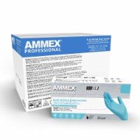 AMMEX Blue Nitrile Disposable Exam Gloves, 3 Mil, Medium, 1000/Case