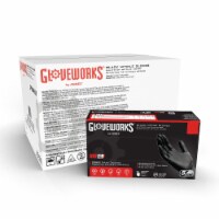 GLOVEWORKS Black Nitrile Industrial Disposable Gloves 5 Mil XXLarge 1000
