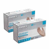 AMMEX Vinyl, Latex & Powder Free, Medical Disposable Gloves, X-Large, Clear, 100/Box (2-Pack)