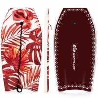 37'' Bodyboard Lightweight Surfboard W/Wrist Leash Fin EPS Core for Kids & Adults