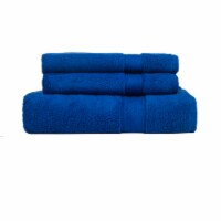 Zero Twist Cobalt Blue 3 Piece 100% Cotton Towel Set