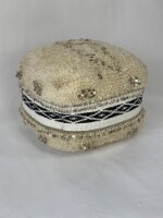 Moroccan Handmade Wool Cotton Ottoman Foot Rest Soft Seating Pouf