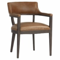 Sunpan Brylea 20.5  Modern Leather Dining Armchair in Shalimar Tobacco