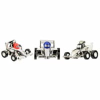 Aeromax PBR-S Pull Back Race Cars, Silver