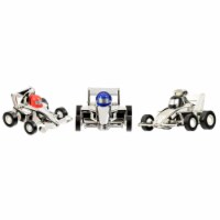 Aeromax PBR-S Pull Back Race Cars, Silver