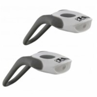 M-Wave 220584-W White Cobra Lights with White and Red LED