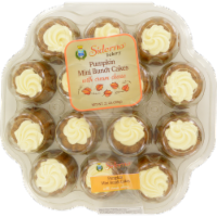 Siderno Bakery Pumpkin Mini Bundt Cakes with Cream Cheese Frosting Perspective: Main