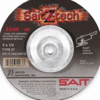United Abrasives/Sait Depressed Center Wheel,T27,5x1/4x7/8,ZA  22602