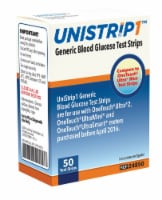 Unistrip Test Strips For Use With Onetouch Ultra Meters 600 Count (12 Boxes Of 50)