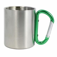 Aloe Gator 118491 Carabiner Mug, Green - 10 oz