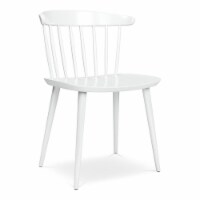 Aron Living Brook 17  Mid-Century Plastic Dining Chair in White