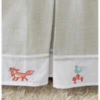 The Little Acorn F14B03 Fox & Finch CribSkirt