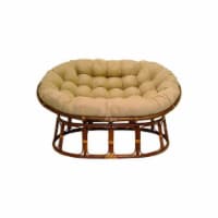 International Caravan 3304-MS-JV 63 x 45 in. Double Papasan Chair with Micro Suede Cushion, J