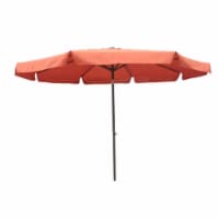 International Caravan YF-1104-3M and TC Outdoor 10 Foot Aluminum Umbrella with Flaps Terra Co