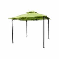 International Caravan YF-3136B-LG Square Vented Canopy Gazebo, Light Green