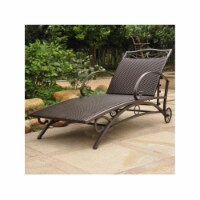 International Caravan 4111-SGL-CH Valencia Resin Wicker & Steel Multi Position Single Chaise
