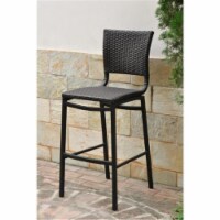 International Caravan Barcelona 32  Patio Bar Stool in Brown (Set of 2)