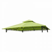 International Caravan YF-3136B-CNP- LG 10 ft. Gazebo Canopy St. Kitts Replacement Top, Light