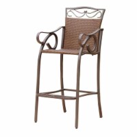 International Caravan Valencia 32 Patio Bar Stool in Chocolate (Set of 2)
