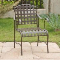 International Caravan 3554-2CH-RT-BN Santa Fe Nailhead Iron, Rustic Brown - Set of 2