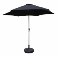 St. Kitts Aluminum 9-foot Patio Umbrella - Black