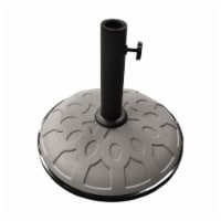 International Caravan 23700-11-GY 25 lbs Resin Compound Umbrella Base, Grey