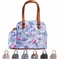 FITFRESH 7165FFWB2558 LILAC TULANE FLORAL LAKETOWN LUNCH BAG.