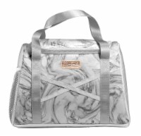 Fit and Fresh Gray Marble Lunch Bag Perspective: Main