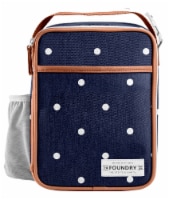 Foundry Olney Polka Dot Lunch Bag - Navy Perspective: Main