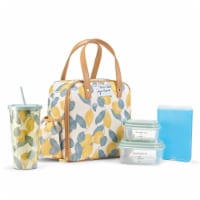 Fit & Fresh 2950ETVSC2863 Artist Collection Deluxe Lunch Kit, Teal