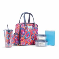 Fit & Fresh 2950ETVSC3031 Artist Collection Deluxe Lunch Kit, Multi Color Abstract