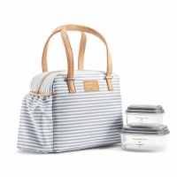 Fit & Fresh Laketown Bag - Thin Gray Stripe Perspective: Main