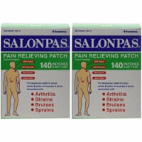 Salonpas Pain Relieving Patch - 140 Count (Two Packages each of 140 Patches)