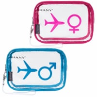 SHANY His & Hers Clear Carry-on Bags Set