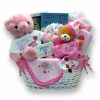 Sweet Baby of Mine New Baby Basket - Girl - baby bath set - baby girl gifts