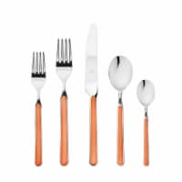 Mepra 10F722020 Fantasia Flatware Set, Carrot - 20 Piece