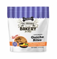 Three Dog Bakery® Egg Bacon Cheese and Spinach Quiche Bites Dog Treats