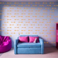 VWAQ Arrows Wall Stickers Peel and Stick Bedroom Patterns Shapes Decals Decor - 100 Pcs