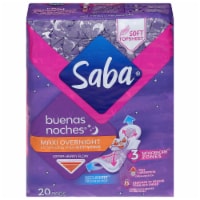 Saba® Buenas Noches™ Triple Protection Maxi Overnight Extra Long Pads