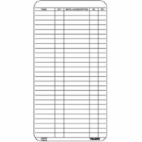 Centurion TVM18 2.98 6.2 x 3.3 in. Pocket Want Card Form - 100 Pack