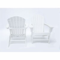 Hampton White Poly Outdoor Patio Adirondack Chair (2 Pack)