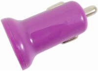 CELLCandy Dual USB Car Charger - Purple Thistle Perspective: Main