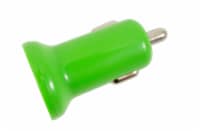 CELLCandy Dual USB Car Charger - Sour Apple Green Perspective: Main