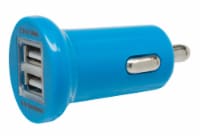 CELLCandy Dual USB Car Charger - Tropical Blue Perspective: Main