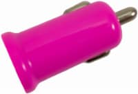 CELLCandy Low-Profile USB Car Charger - Shocking Pink Perspective: Main