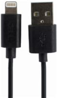 CELLCandy USB-to-Lightning Sync/Charge Cable for Apple Products - Black Perspective: Main