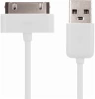 CELLCandy 30 Pin-to-USB Sync/Charge Cable for Apple iPhone - White - 4 Foot Perspective: Main