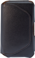 ZGear Premium Horizontal Leather Pouch for Large Smartphones - Black Perspective: Main